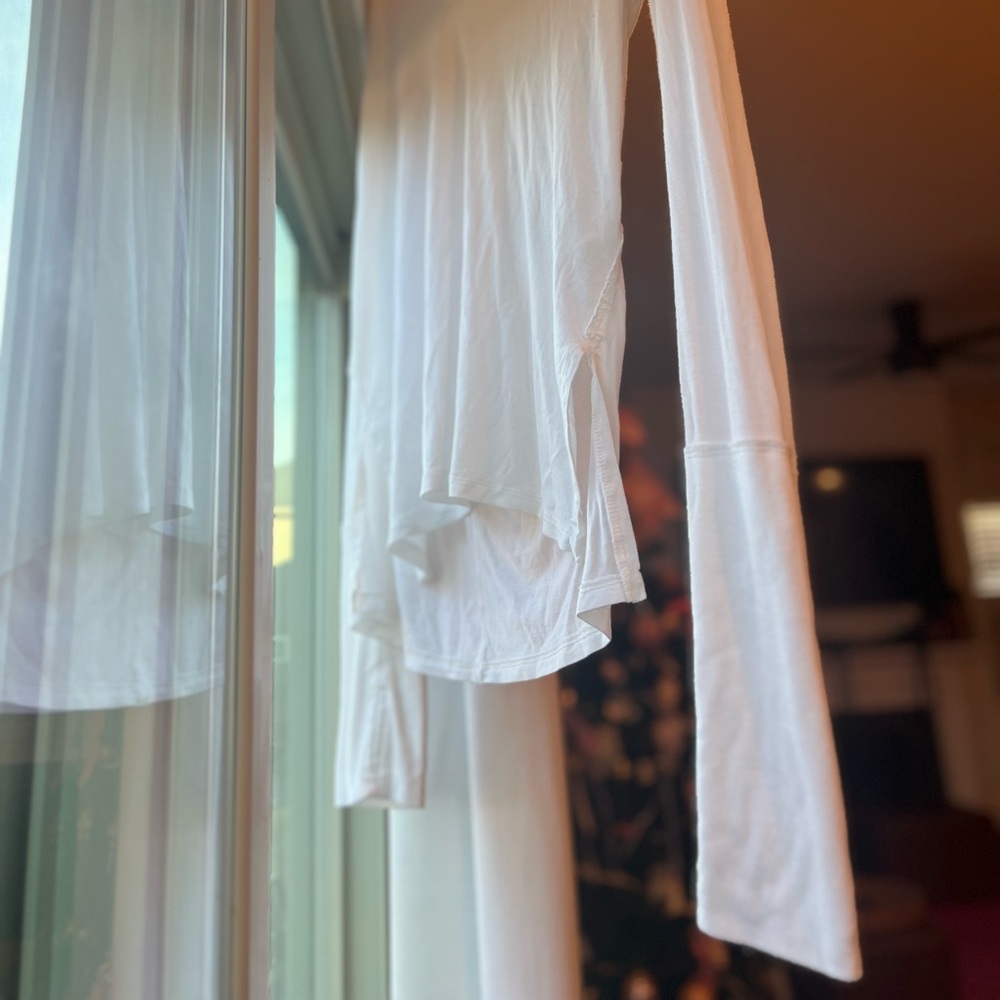 Free People Ivory Long Sleeve Tee - Picture 2 of 14